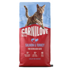 Корм сухий Carnilove Active Salmon & Turkey Sterilised для стерилізованих котів лосось та індичка