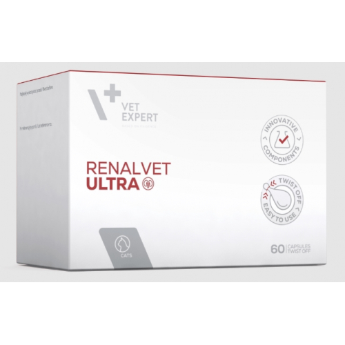 Vet Expert RenalVet Ultra РеналВет Ультра (60 капс. Twist off) -  ХХН котів (карбонат лантану)