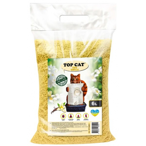 Наповнювач для котячого туалету Top Cat Tofu соєвий Ваніль