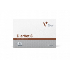 Vet Expert DiarVet ДіарВет  (6 капс. Twist Off) - засіб для котів і собак малих порід проти діареї (бентоніт, інулін, пектин, таніни, віт А)