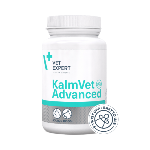 Vet Expert KalmVet Advanced КалмВет Едвансд (60 капс.Twist off)- Нутрицевтична добавка, що зменшує симпотоми стресу у котів і собак