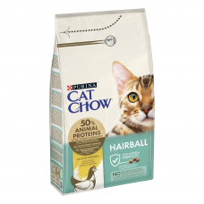 Сat Сhow® Hairball (Кет Чау). З куркою. Сухий повнораціонний корм для дорослих котів, проти утворення волосяних кульок у травному тракті Сat Сhow® Hairball (Кет Чау). З куркою. Сухий повнораціонний корм для дорослих котів, проти утворення волосяних кульок у травному тракті