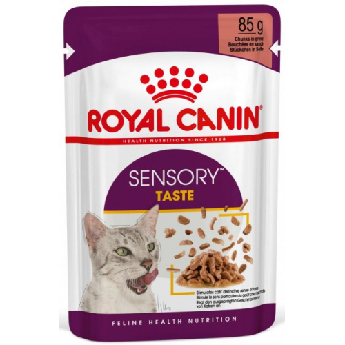Вологий корм Royal Canin Sensory Taste in Gravy для котів стимулюючий смакові рецептори (у соусі) 85 г.