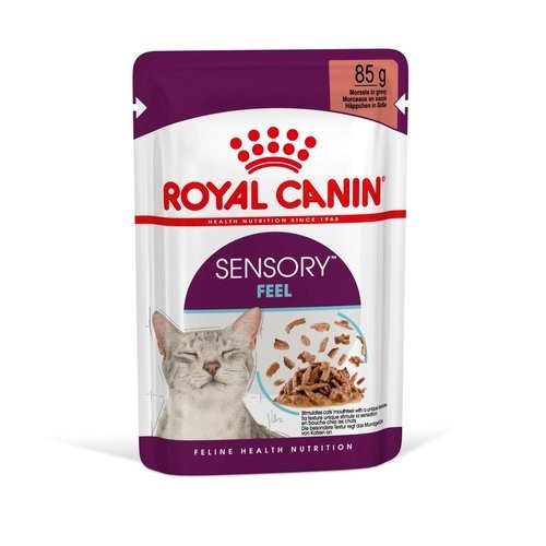 Вологий корм Royal Canin SENSORY FEEL GRAVY (Соус) для дорослих котів вибагливих у харчуванні 85 г.