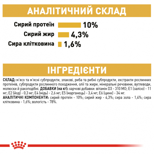 Royal Canin MAINECOON ADULT Вологий корм для котів породи мейн-кун в віці старше 15 місяців.