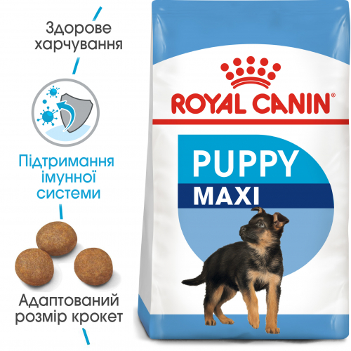 Royal Canin MAXI PUPPY Корм для цуценят великих порід у віці від 2 до 15 місяців