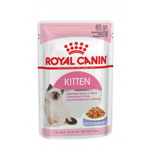 Royal Canin KITTEN IN JELLY 0.085 кг Вологий корм для кошенят в період другої фази зростання у віці до 12 місяців.