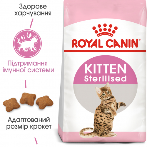 Royal Canin KITTEN STERILISED Сухий корм для стерилізованих кошенят у віці від 6 до 12 місяців