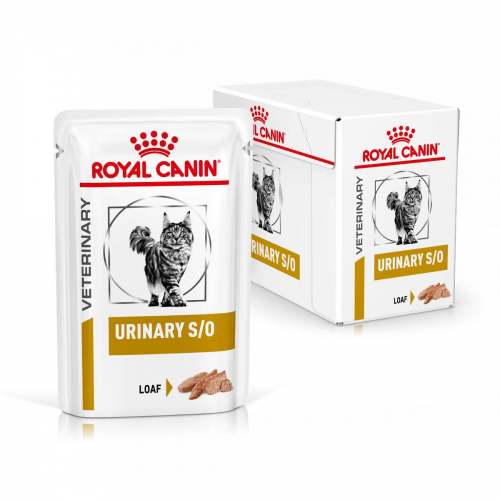Royal Canin URINARY S/O CAT (шматочки в соусі) 0,085 кг корм для котів при захворюваннях нижніх сечовивідних шляхів.