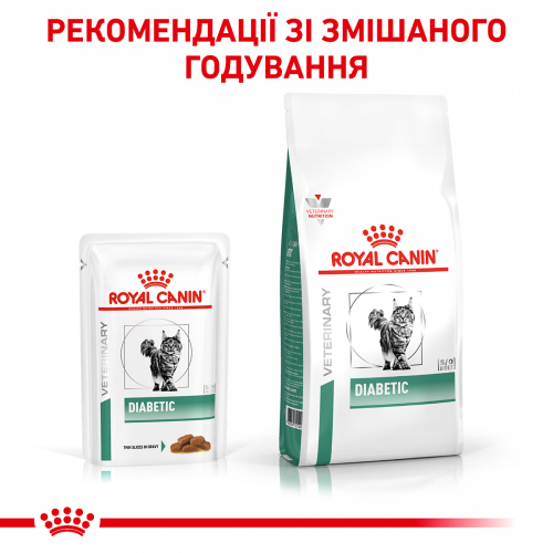 Вологий корм Royal Canin Diabetic при цукровому діабеті у котів, 85 г.