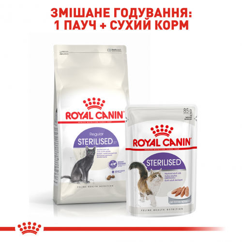 Royal Canin STERILISED Корм для стерилізованих кішок від 12 місяців до 7 років