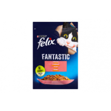 Консервований корм Purina Felix Fantastic з лососем у желе 85 г