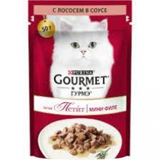 Вологий корм для кішок Purina Gourmet Mon Petit зі смаком лосося 50 г