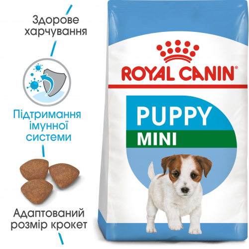 Сухий корм Royal Canin Puppy Mini для цуценят дрібних порід до 10 місяців