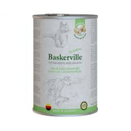 Вологий корм для котів Baskerville Holistic Kalb und Lachs Телятина та лосось 400 г.