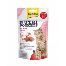 Снеки Для кішок Gimborn GimCat Nutri Pockets Яловичина + Солод 60 г.