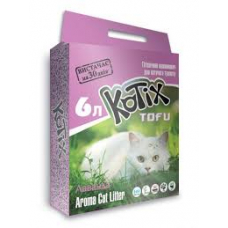 Наповнювач для котячого туалету Kotix Тофу Lavender Соєвий грудкувальний 2.55 кг (6 л).