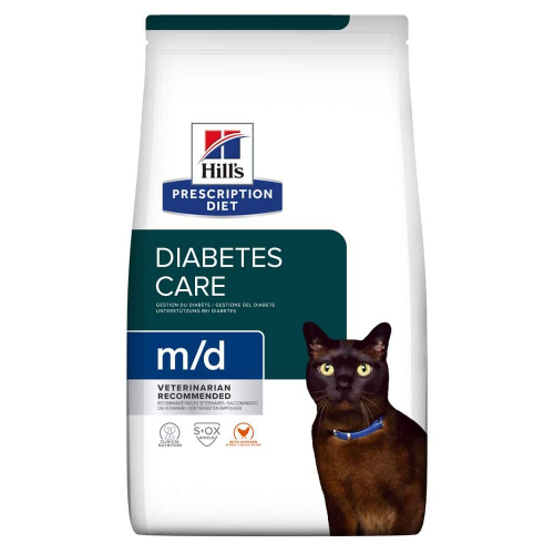 Hill’s PRESCRIPTION DIET m/d Сухий корм для котів при цукровому діабеті, з куркою