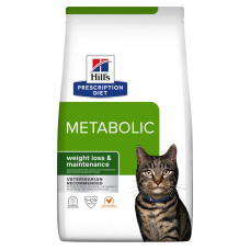 Hill’s PRESCRIPTION DIET Metabolic Сухий корм для котів для контролю та зниження ваги, з куркою