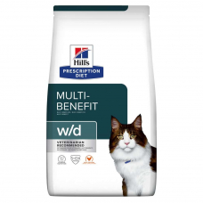 Hill’s PRESCRIPTION DIET w/d Сухий корм для котів при цукровому діабеті та для контролю ваги, з куркою