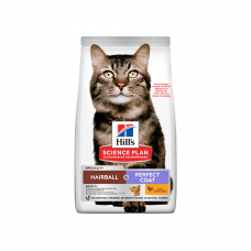 Hill's SCIENCE PLAN Hairball & Perfect Coat Сухий корм для дорослих котів для виведення грудочок шерсті та покращення стану шерсті, з куркою