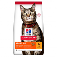 Hill's SCIENCE PLAN Adult Сухий корм для дорослих котів, з куркою
