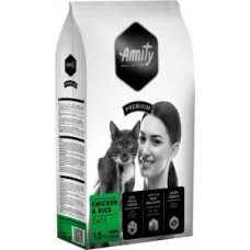 Повсякденний корм для котів Amity з куркою і рисом.