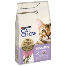 Сухий корм для кішок Purina Cat Chow Sensitive з лососем
