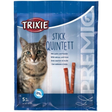 Ласощі для кішок Trixie Premio Quadro-Sticks лосось/форель 5 х 5 г.