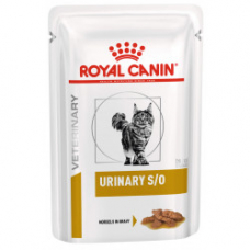 Royal Canin URINARY S/O CAT (шматочки в соусі) 0,085 кг корм для кішок при захворюваннях нижніх сечовивідних шляхів.