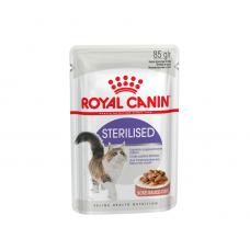 Royal Canin STERILISED IN GRAVY 0.085 кг. Вологий корм для дорослих стерилізованих кішок від 12 місяців.