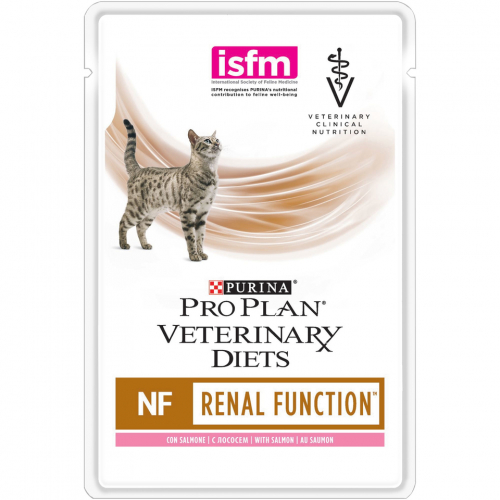 Вологий корм для кішок Pro Plan NF Renal Function при хронічній хворобі нирок, з лососем 85г.