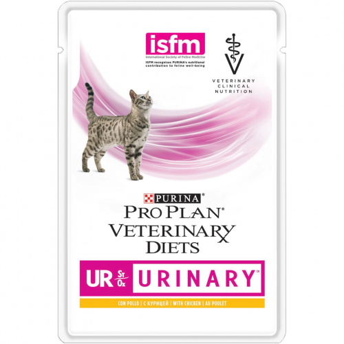 Purina Pro Plan UR Urinary - Вологий лікувальний корм для кішок при МКБ з курчам 85 гр (10шт)