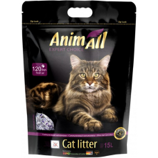 AnimAll Premium "фіолетовий аметист" сілікагелевой наповнювач для котячого туалету з приємним квітковим ароматом