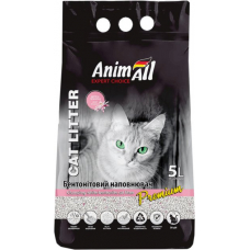 Наповнювач для котячого туалету AnimAll Бентонітовий грудкуючийся з ароматом дитячої пудри