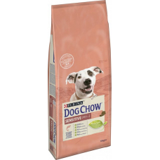 Сухий повнораціонний корм Purina Dog Chow для дорослих, схильних до алергії собак з лососем